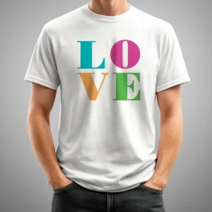 Camiseta LOVE multicolor