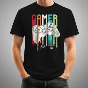 Gamer never say game over negra