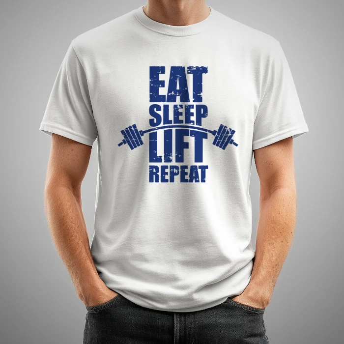 Eat, sleep, lift, repeat blanca